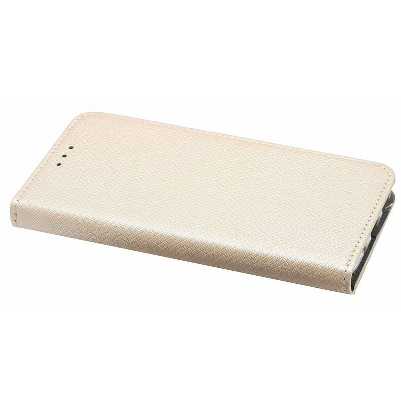 Buch Tasche "Smart" für SAMSUNG GALAXY NOTE 10 (N970F) Handy Hülle Brieftasche Schutzhülle Standfunktion Gold