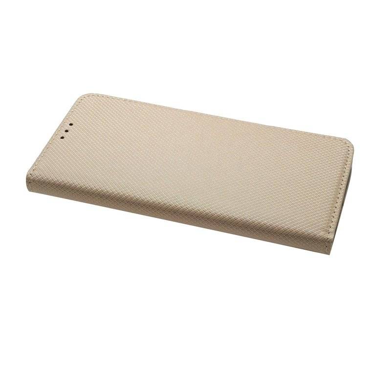 Buch Tasche "Smart" kompatibel mit Huawei Y9 2019 Handy Hülle Etui Brieftasche Schutzhülle mit Standfunktion, in Gold
