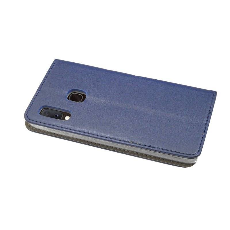 Buch Tasche "Smart" kompatibel mit SAMSUNG GALAXY A20e (A202F) Handy Hülle Etui Brieftasche Schutzhülle in Blau