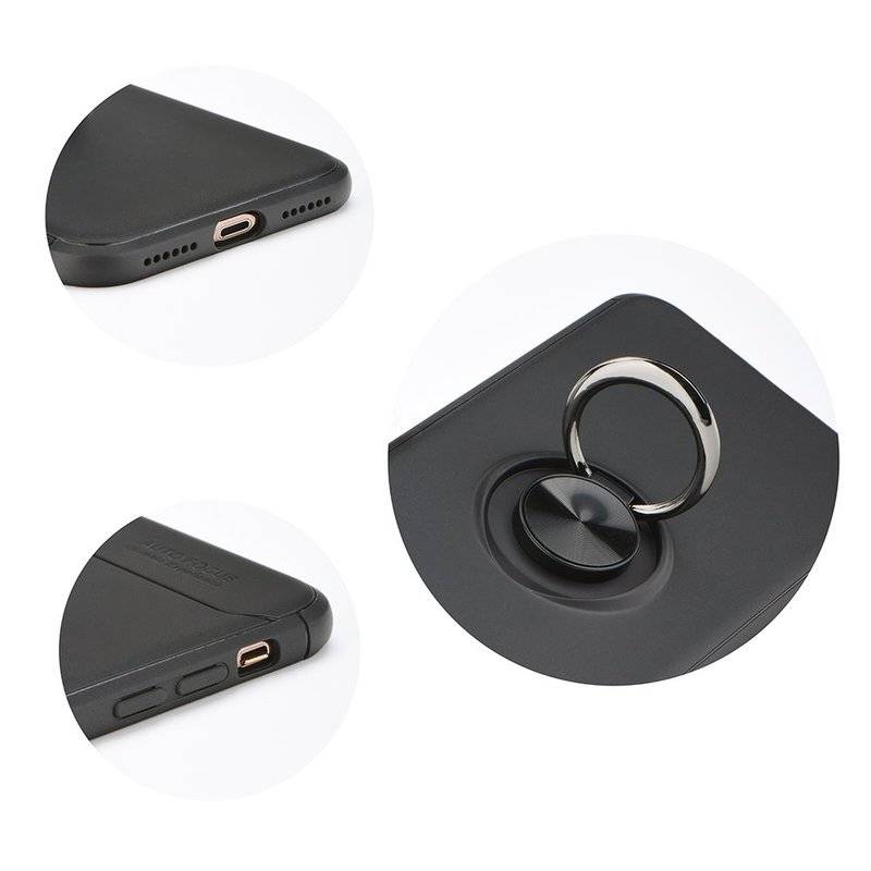 Bumper Case Cover drehbarer Ring TPU 360° Halter Ständer Magnetisch Outdoor kompatibel mit Samsung Galaxy A10 A105F
