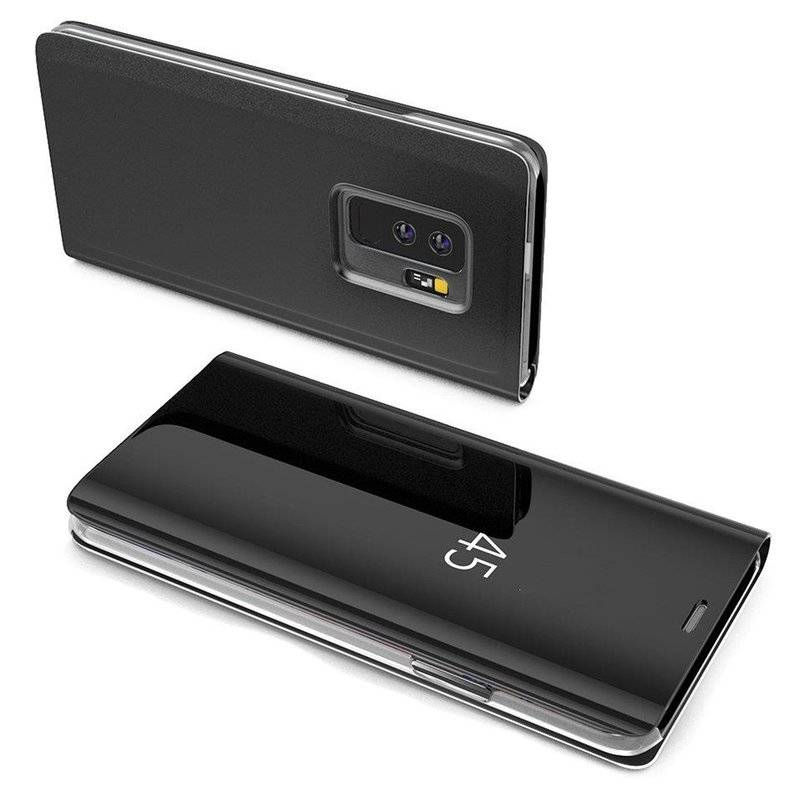 Smart View Spiegel Mirror Smart Cover Schale Etui kompatibel mit Honor 8S Schutzhülle Tasche Case Schutz Clear Schwarz