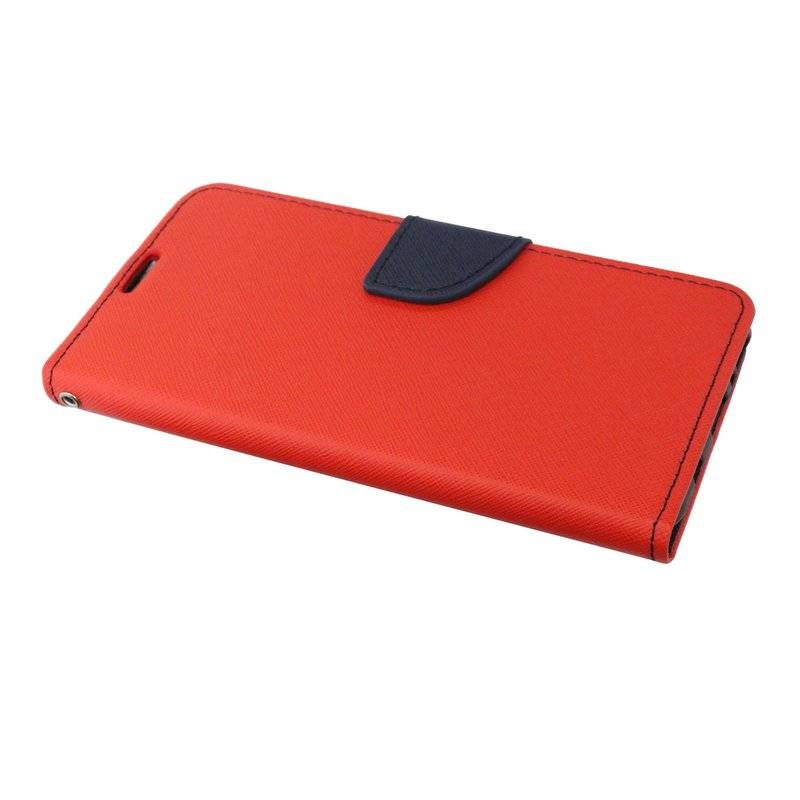 Buch Tasche "Fancy" kompatibel mit HONOR 20 LITE Handy Hülle Etui Brieftasche Schutzhülle mit Standfunktion in Rot-Blau
