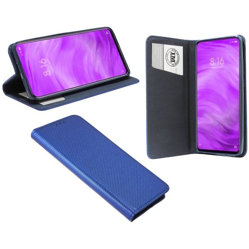 Buch Tasche "Smart" für XIAOMI MI 9T / 9T PRO Handy Hülle Etui Brieftasche Schutzhülle mit Standfunktion Blau