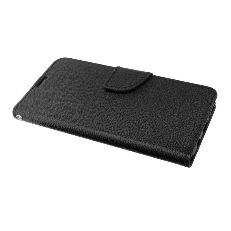 Buch Tasche "Fancy" kompatibel mit XIAOMI REDMI 7 Handy Hülle Etui Brieftasche Schutzhülle mit Standfunktion Schwarz