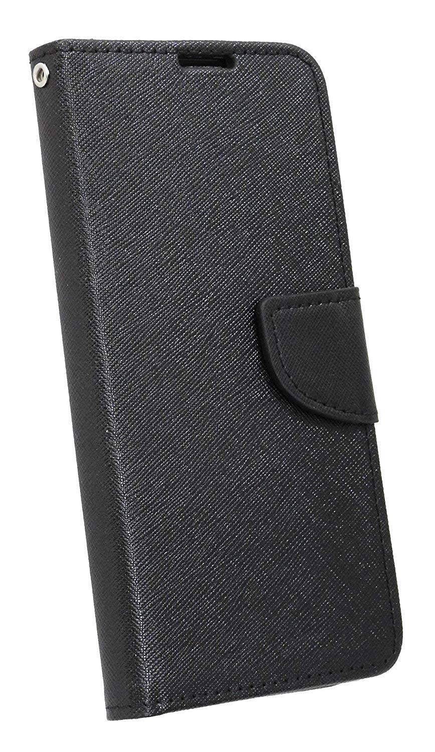 Buch Tasche "Fancy" für SONY XPERIA 10 PLUS Handy Hülle Etui Brieftasche Schutzhülle mit Standfunktion Schwarz
