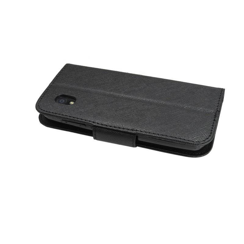 Buch Tasche "Fancy" für ZTE BLADE L8 Handy Hülle Etui Brieftasche Schutzhülle mit Standfunktion Schwarz