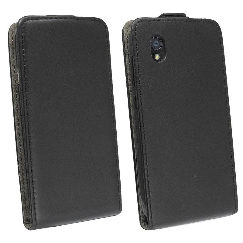 cofi1453® Flip Case kompatibel mit ZTE BLADE L8 Handy Tasche vertikal aufklappbar Schutzhülle Klapp Hülle Schwarz