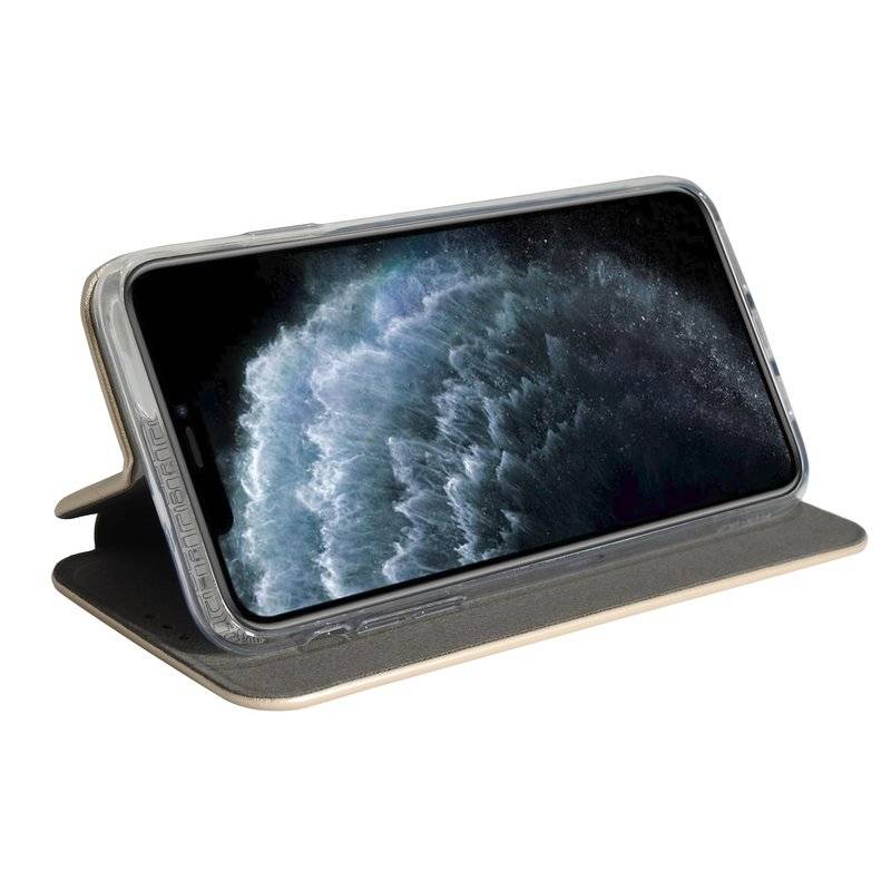 Buch Tasche "Elegance" für iPhone 11 Pro Handy Hülle Etui Brieftasche Schutzhülle mit Standfunktion Gold