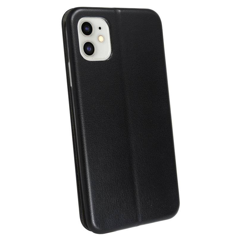 Buch Tasche "Elegance" für iPhone 11 Handy Hülle Etui Brieftasche Schutzhülle mit Standfunktion, Kartenfach Schwarz