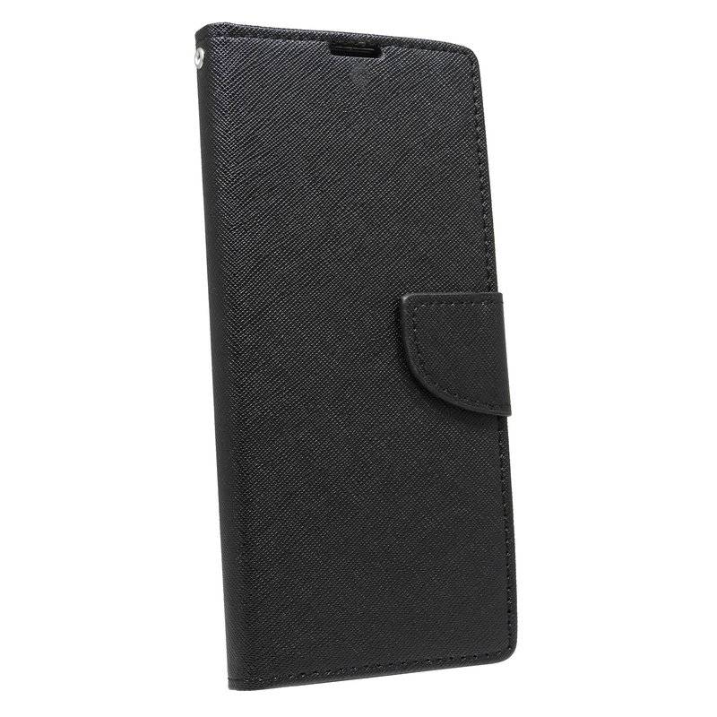 Buch Tasche Fancy für Sony Xperia 1 Handy Hülle Etui Brieftasche Schutzhülle mit Standfunktion, Kartenfach Schwarz
