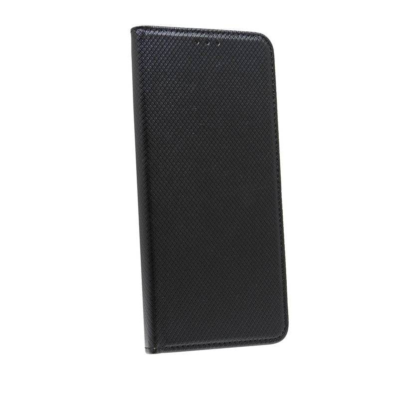 Buch Tasche "Smart" für LG Q60 Handy Hülle Etui Brieftasche Schutzhülle mit Standfunktion, Kartenfach Schwarz