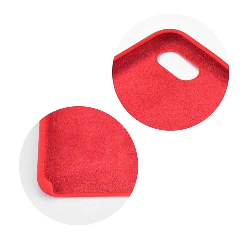 cofi1453 Silikon Case Hülle Schale Cover Dezent Handyhülle Handyschale Schutz für Samsung Galaxy A50 (A505F) in Rot