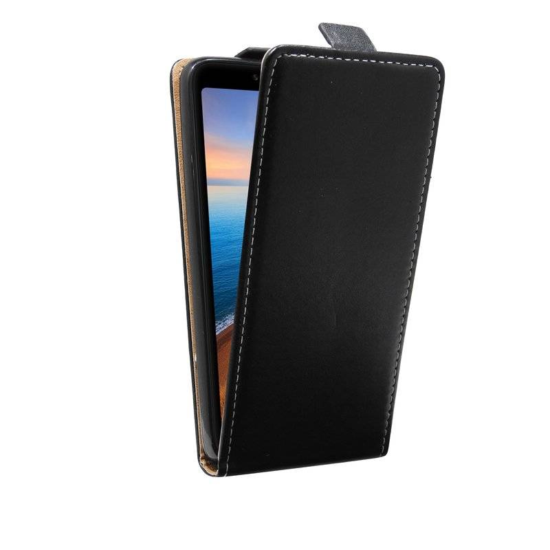 cofi1453® Flip Case kompatibel mit Xiaomi Redmi 7A Handy Tasche vertikal aufklappbar Schutzhülle Klapp Hülle Schwarz