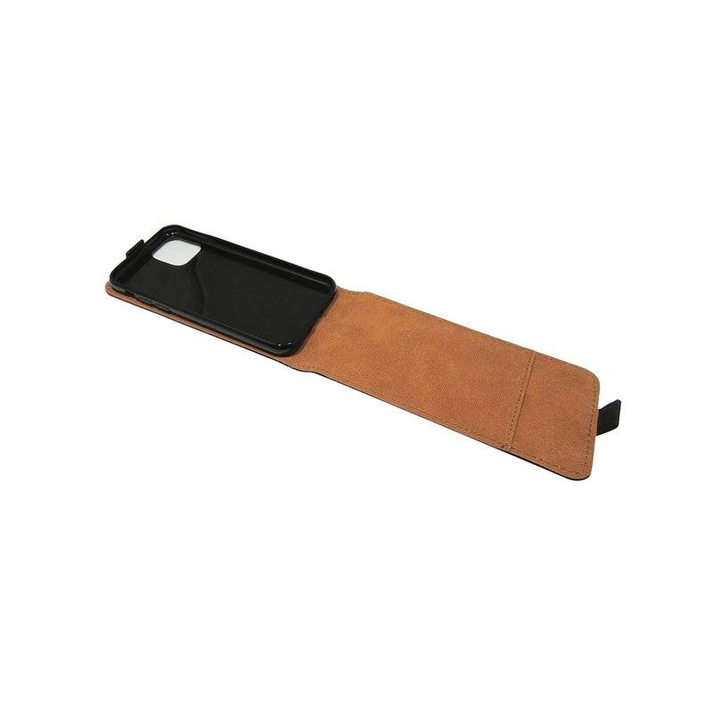 Flip Case kompatibel mit iPhone 11 PRO MAX Handy Tasche vertikal aufklappbar Schutzhülle Klapp Hülle Schwarz
