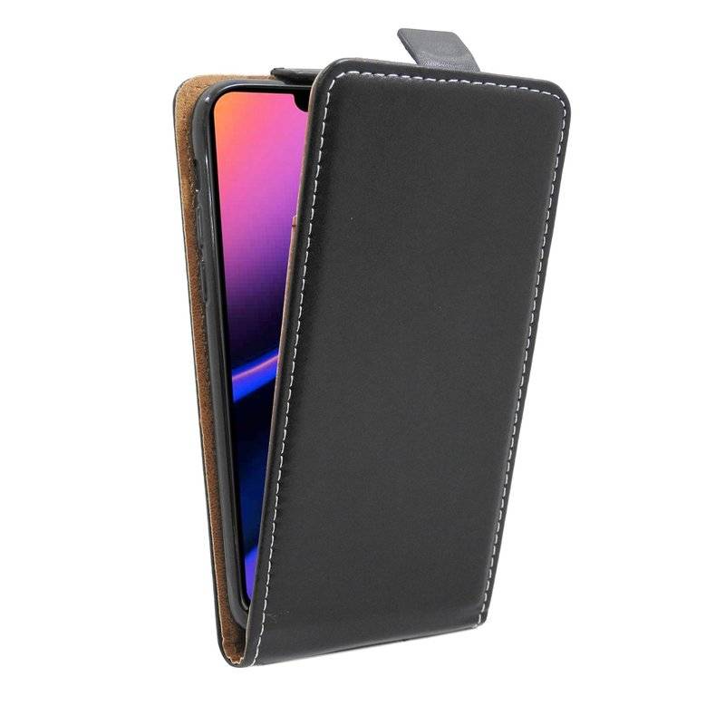 Flip Case kompatibel mit iPhone 11 PRO MAX Handy Tasche vertikal aufklappbar Schutzhülle Klapp Hülle Schwarz