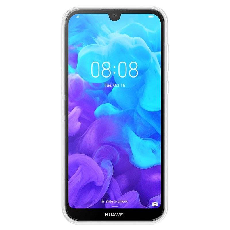 Silikon Hülle Basic kompatibel mit HUAWEI Y5 2019 Case TPU Soft Handy Cover Schutz Transparent