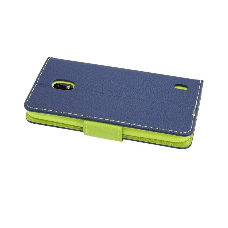 Buch Tasche "Fancy" für NOKIA 2.2 Handy Hülle Etui Brieftasche Schutzhülle mit Standfunktion, Kartenfach Blau Grün