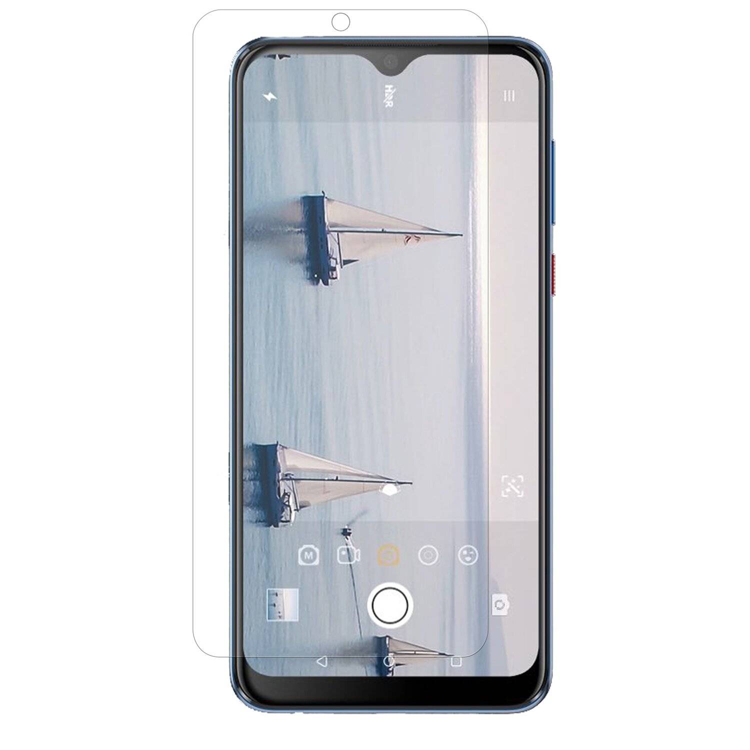 HTC Desire 19+ Plus 3X Schutz Schutz Glas 9H Tempered Glass Display Schutz Folie Display Glas Screen Protector