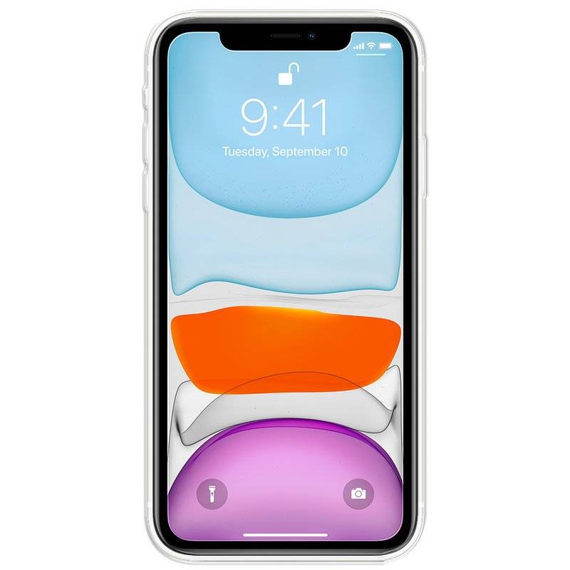Silikon Hülle Tasche Case Zubehör für iPhone 11 Gummi Bumper Schale Schutzhülle Zubehör in Transparent