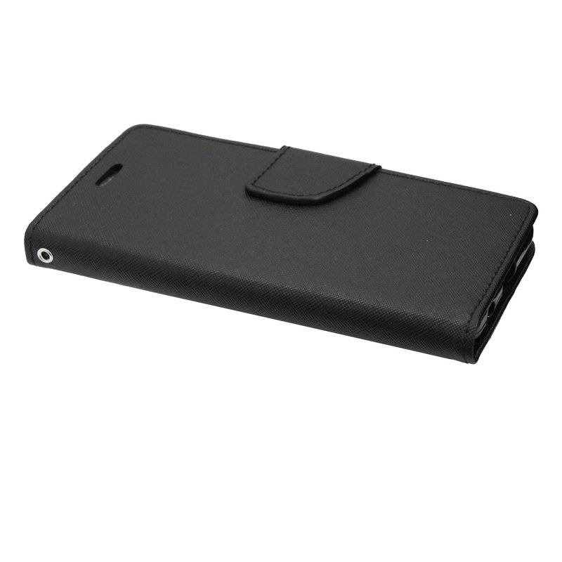 Buch Tasche "Fancy" für ZTE BLADE A5 2019 Handy Hülle Etui Brieftasche Schutzhülle mit Standfunktion Schwarz