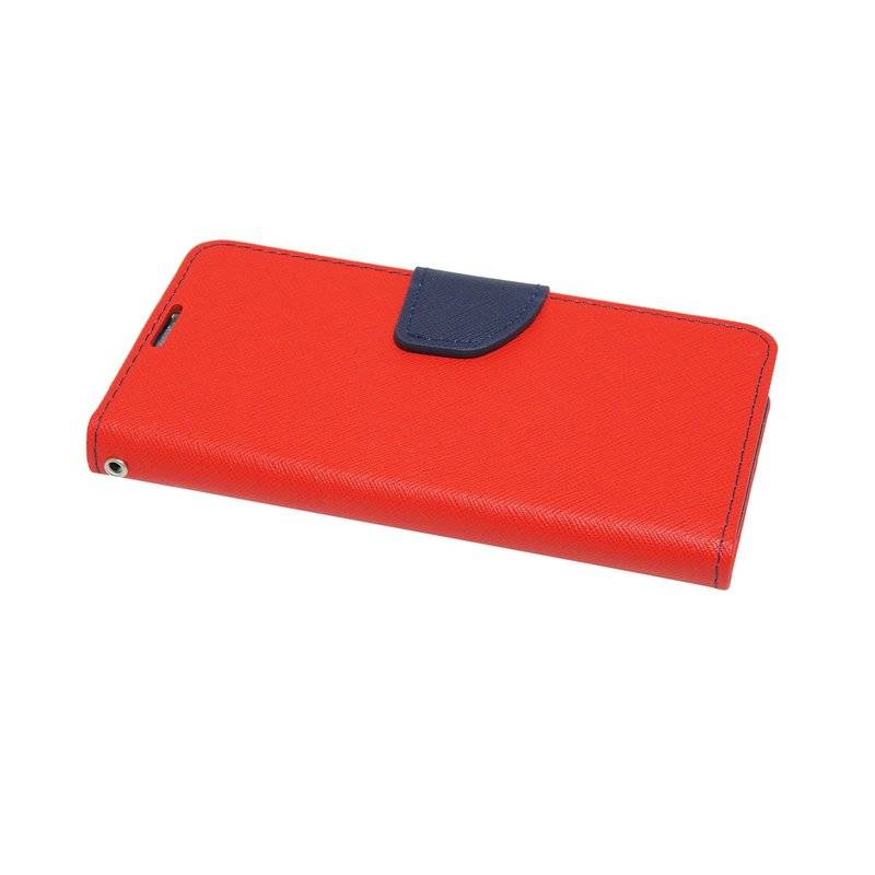 Buch Tasche "Fancy" für NOKIA 2.2 Handy Hülle Etui Brieftasche Schutzhülle mit Standfunktion, Kartenfach Rot Blau