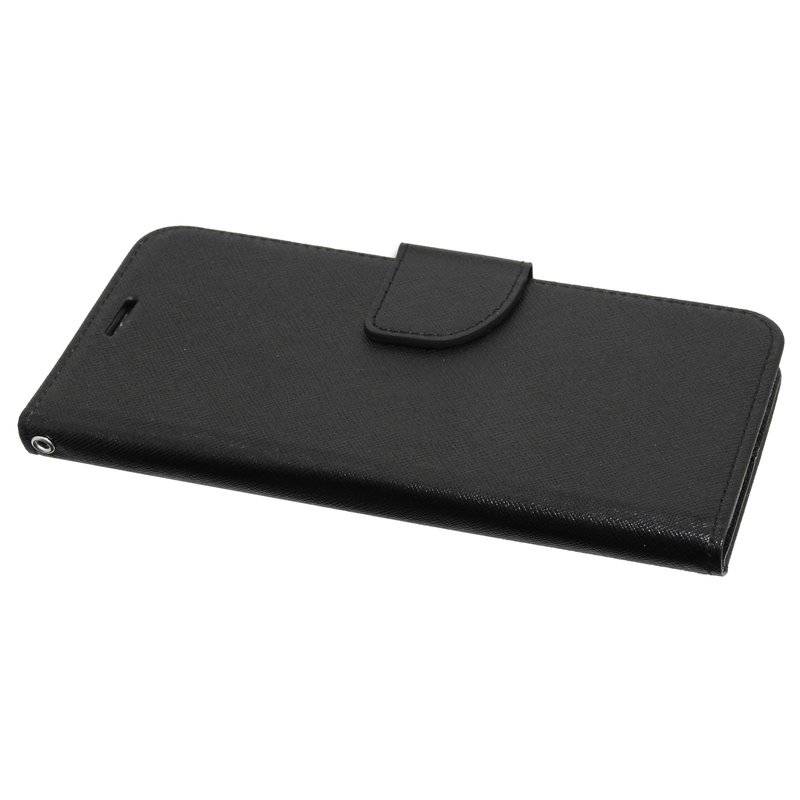 Buch Tasche "Fancy" für SAMSUNG GALAXY NOTE 10 PLUS (N975F) Handy Hülle Etui Brieftasche Schutzhülle Schwarz