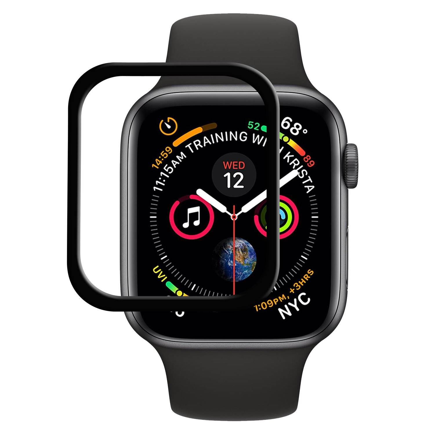 5D Schutz Glas Tempered Glass für iWatch Apple Watch Series 5 4 3 2 1 Schutz Folie 44 42 40 38 mm Vollständig Klebend