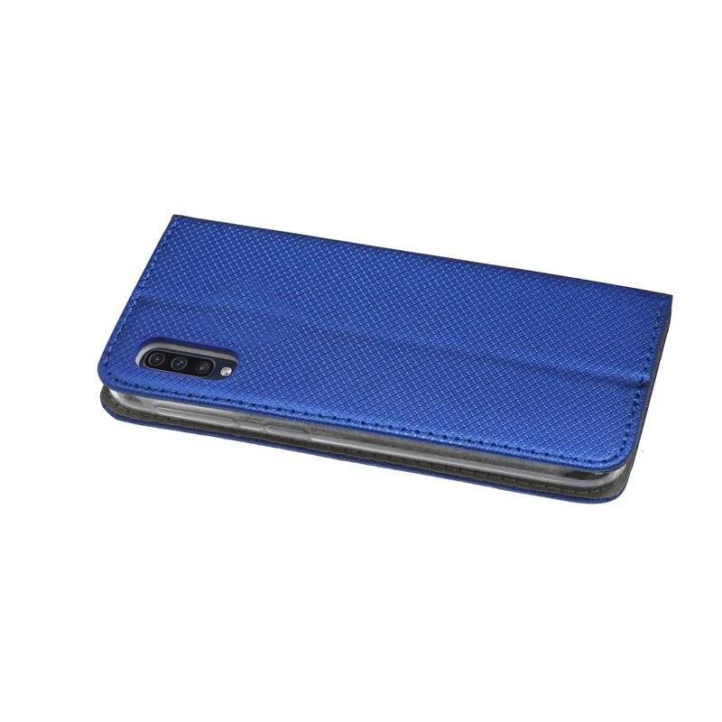 Buch Tasche "Smart" für SAMSUNG GALAXY A30s (A307F) Handy Hülle Etui Brieftasche Schutzhülle mit Standfunktion Blau