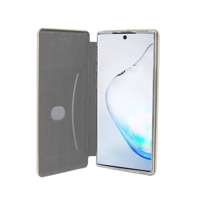 Buch Tasche "Elegance" für SAMSUNG GALAXY NOTE 10 PLUS (N975F) Handy Hülle Etui Brieftasche Schutzhülle Gold