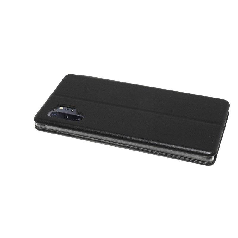 Buch Tasche "Elegance" für SAMSUNG GALAXY NOTE 10 PLUS (N975F) Handy Hülle Etui Brieftasche Schutzhhülle Schwarz