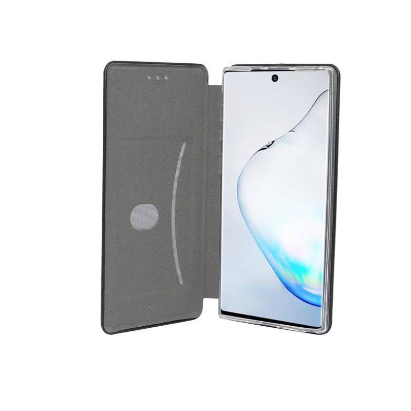 Buch Tasche "Elegance" für SAMSUNG GALAXY NOTE 10 PLUS (N975F) Handy Hülle Etui Brieftasche Schutzhhülle Schwarz