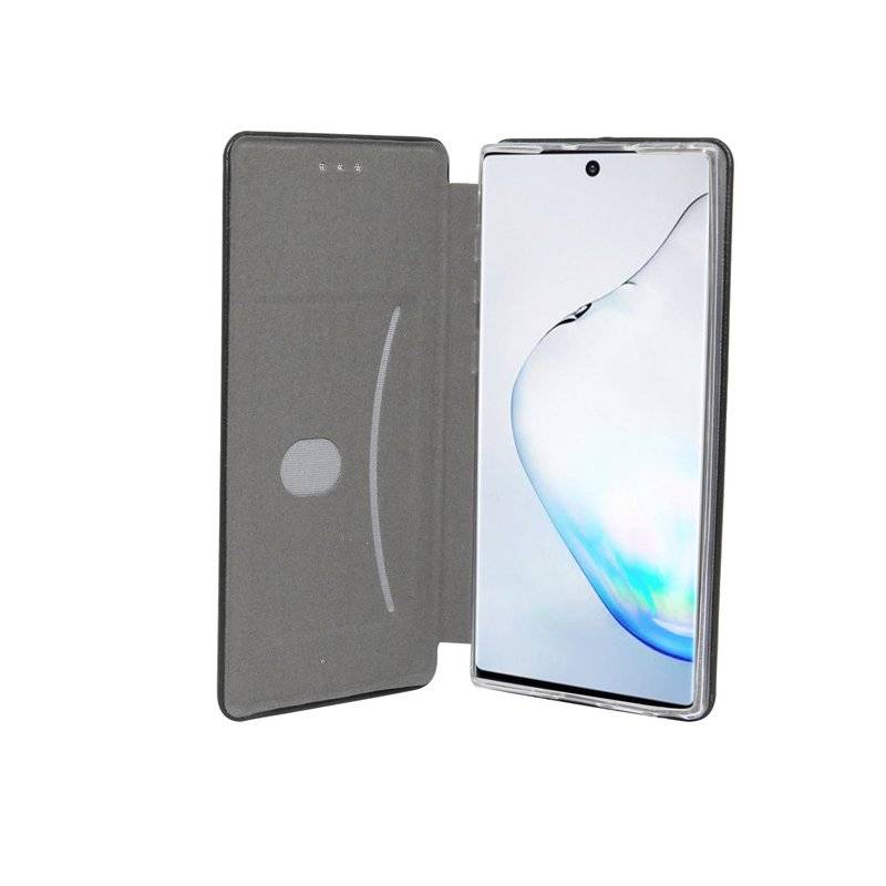 SAMSUNG GALAXY NOTE 10 (N970F) Buch Tasche "Elegance" Handy Hülle Brieftasche Schutzhülle Standfunktion Schwarz