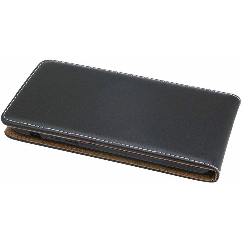 iPhone 11 Pro Flip Case Handy Tasche vertikal aufklappbar Schutzhülle Klapp Hülle + 9H Schutzglas Echt Glas Schwarz