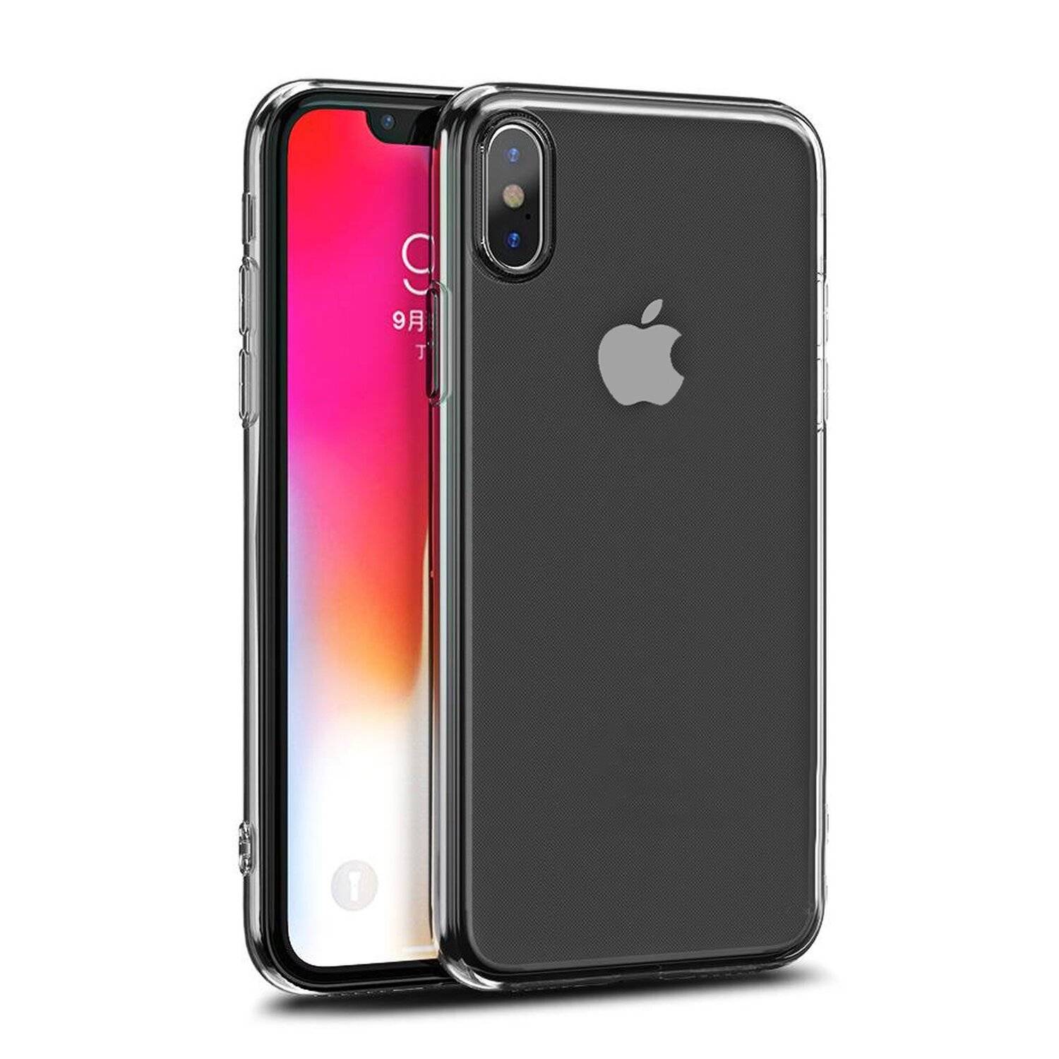 TPU Silikon Handyhülle Schutz Hülle Schale Tasche Bumper Case + Schutzschutzglas kompatibel mit iPhone 11 Pro