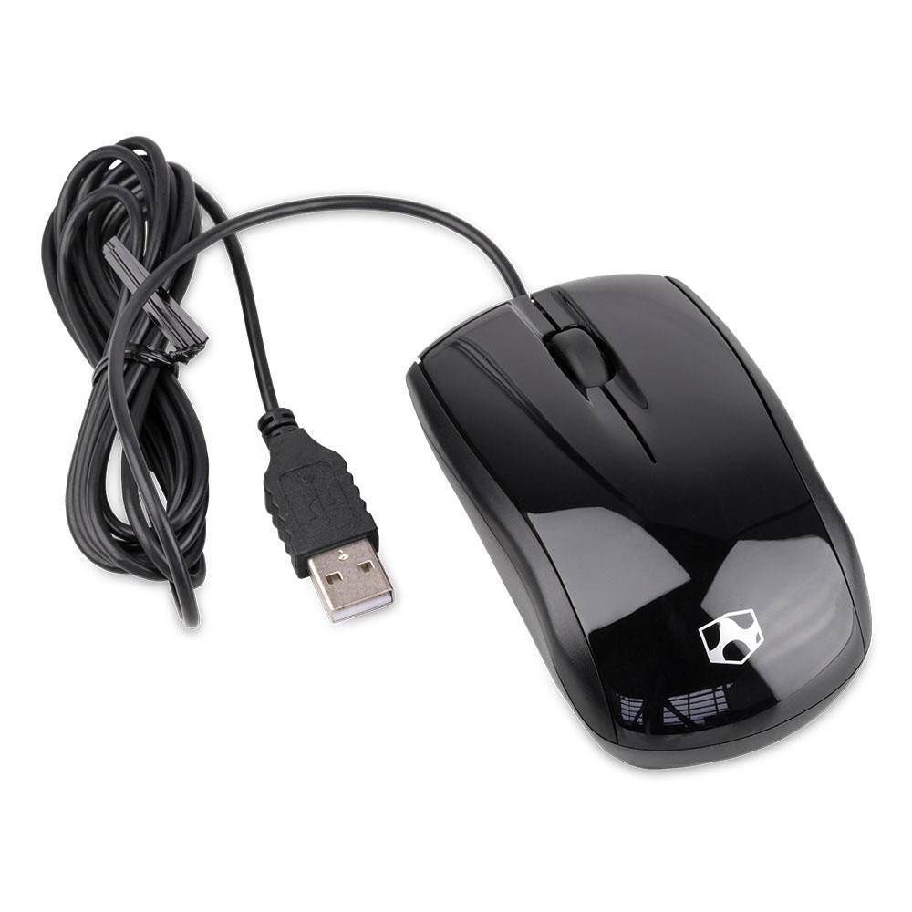 Acer M-U0027-O Maus (Optisch, USB, 3 Tasten) Schwarz