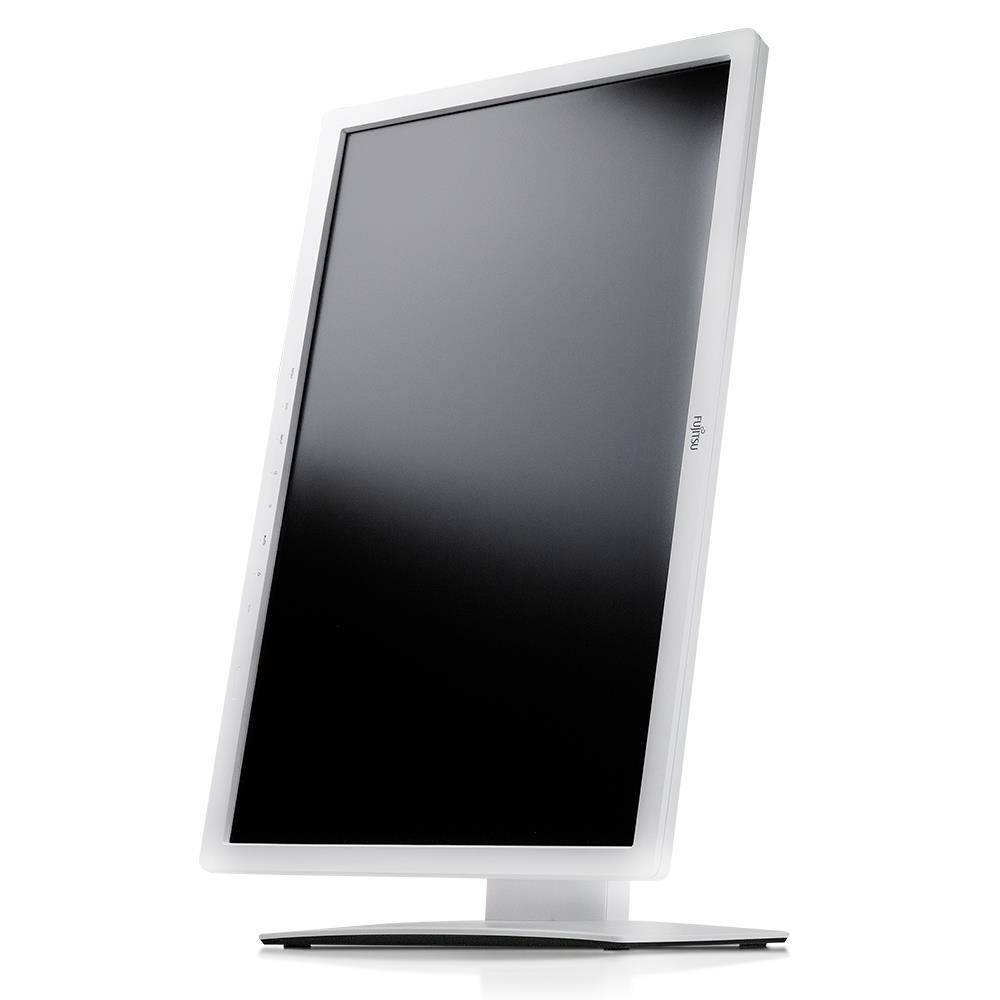 Fujitsu Display B24W-7 LED (Refurbished) 61,0cm (24") TFT-Monitor (WUXGA 1920x1200, IPS, Pivot, DP + DVI-D + USB) Grau