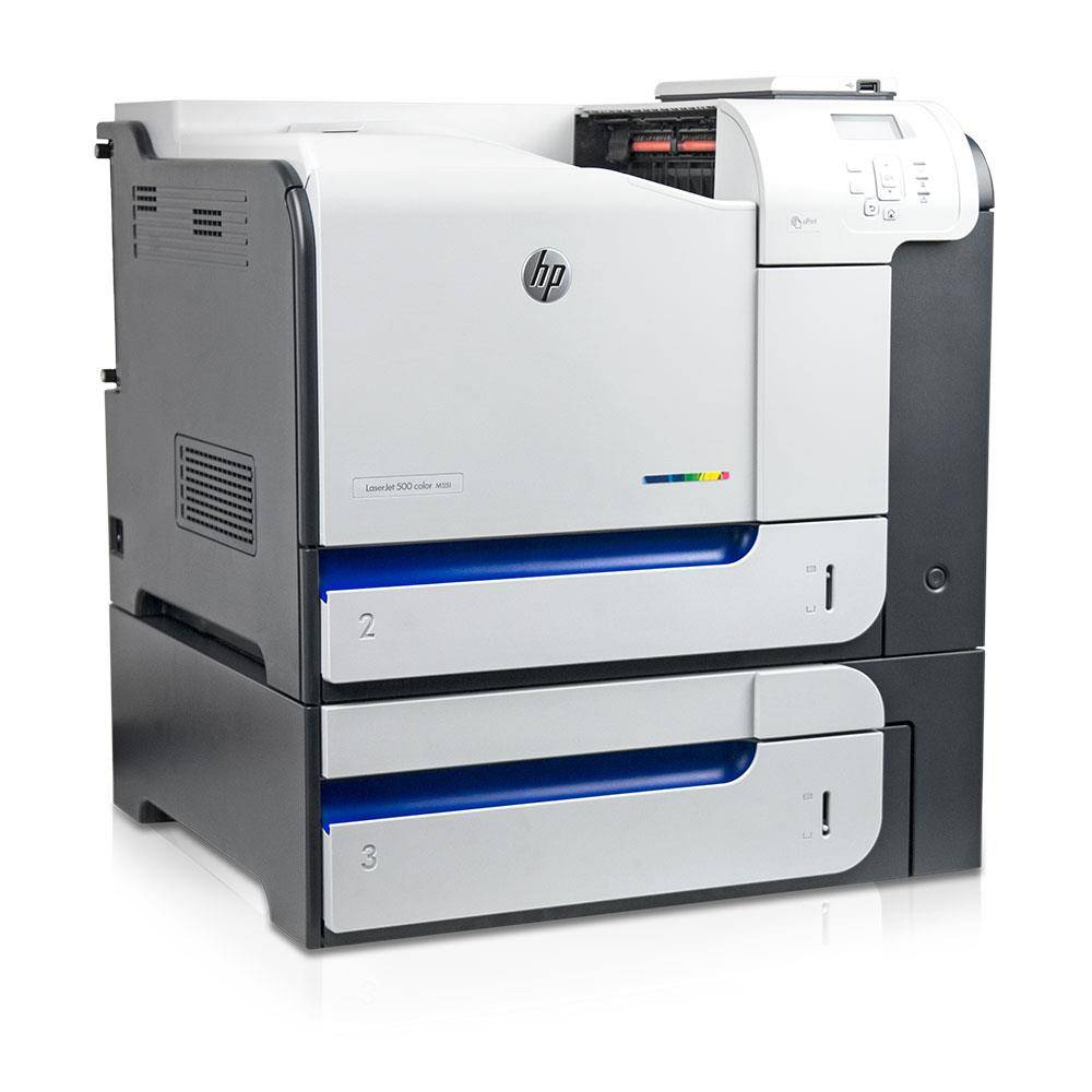 HP LaserJet 500 Color (Refurbished) M551xh Farblaserdrucker (32 Seiten/min., 8GB SSD, GigaBit, Duplex, USB) 2. Fach