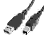 Noname USB 2.0 auf Typ B Kabel (ca. 2 Meter) Schwarz