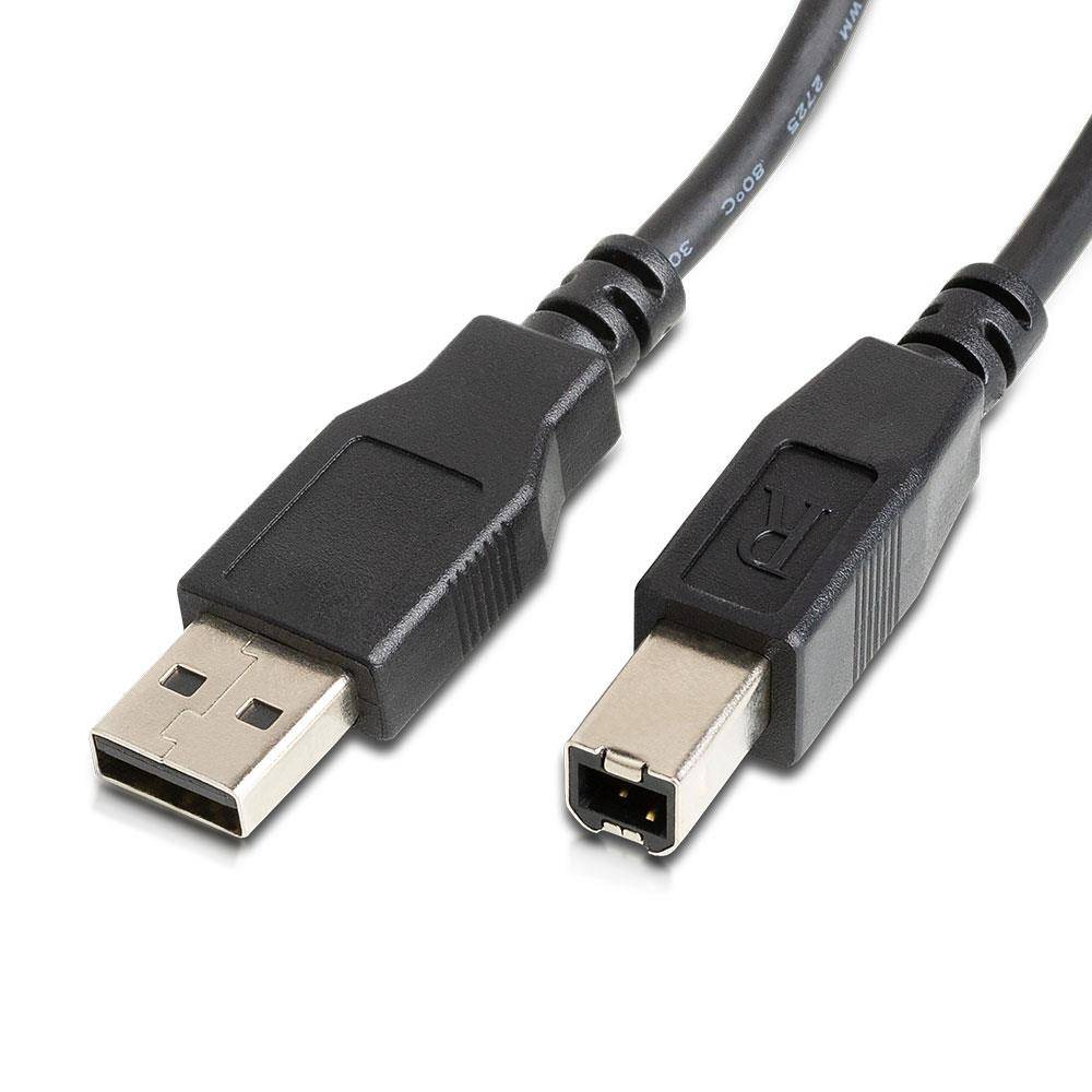Noname USB 2.0 auf Typ B Kabel (ca. 2 Meter) Schwarz