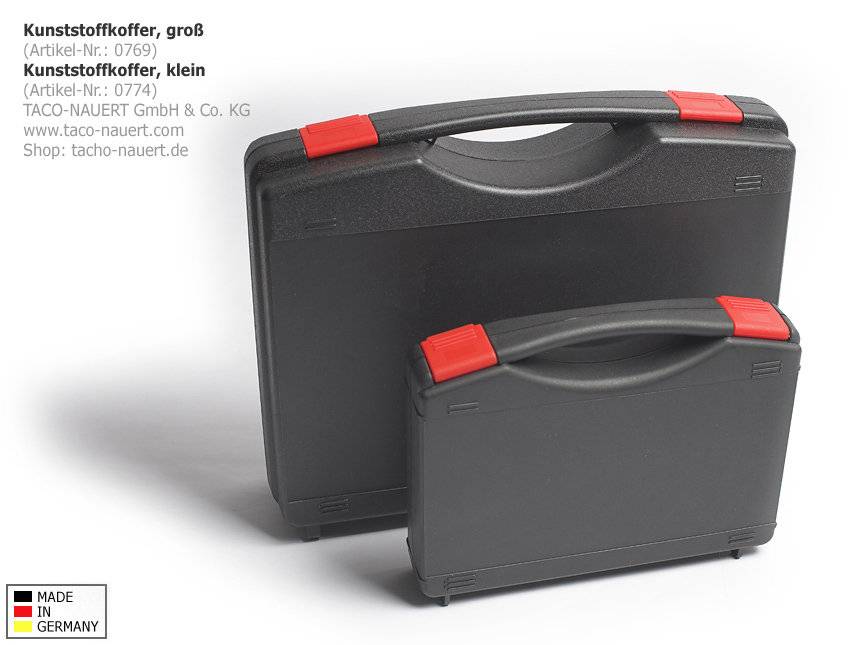 Kunststoffkoffer groß (ohne Inhalt) mit Schaumstoffeinlage