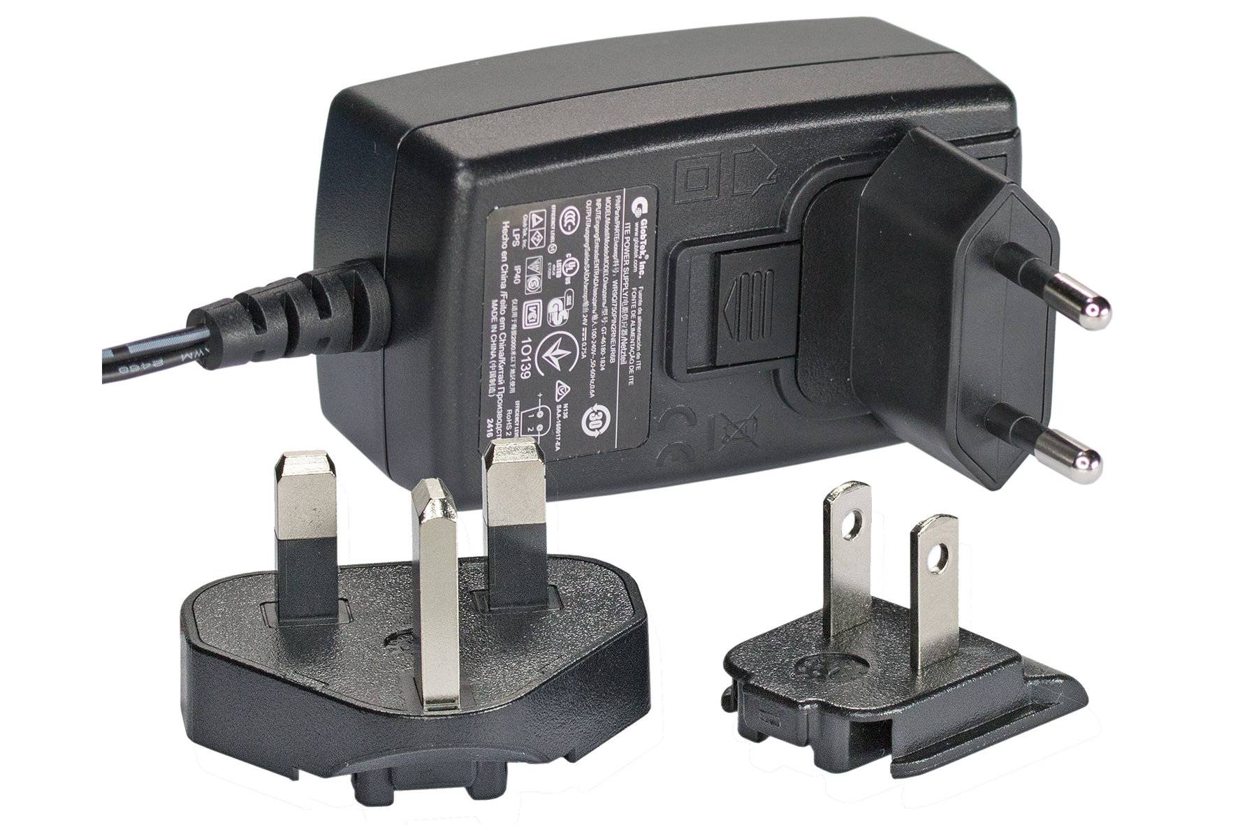 Steckernetzteil 24V, 0,75A (Euro/US/UK)