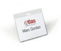 DURABLE - Namensschild - für 60 x 90 mm - durchsichtig (Packung mit 20)