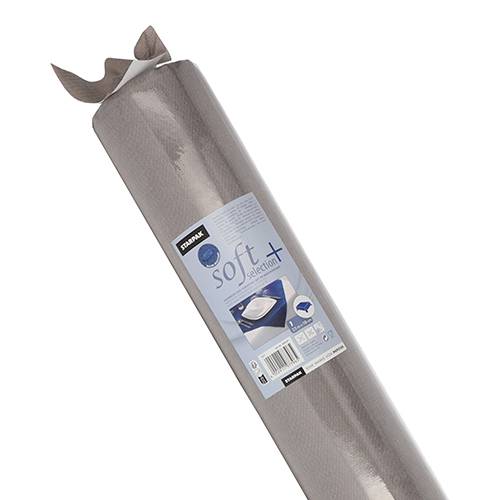 Tischdecke, stoffähnlich, Vlies "soft selection plus" 25 m x 1,18 m grau. Material: Vliesstoff. Farbe: grau