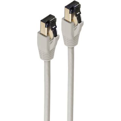 shiverpeaks BASIC-S Patchkabel, Kat. 8, F/FTP, 0,25 m, grau