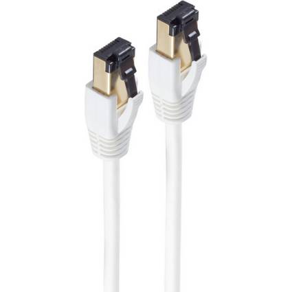 shiverpeaks BASIC-S Patchkabel, Kat. 8, F/FTP, 0,25 m, weiß