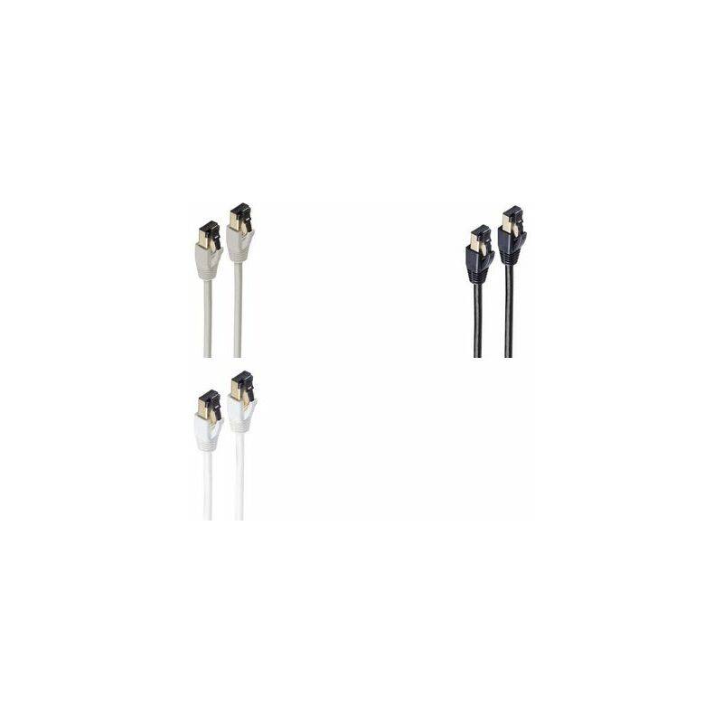 shiverpeaks BASIC-S Patchkabel, Kat. 8, F/FTP, 5,0 m, grau