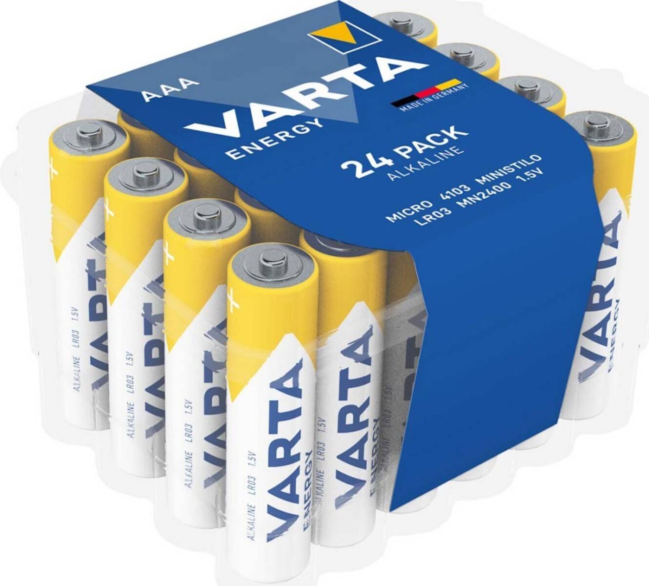 VARTA Energy AAA Alkaline Batterien, 24er Pack