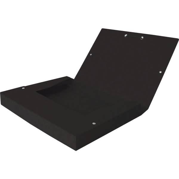 Sammelbox Top File+ A4 40mm 390g/qm Multistrat schwarz