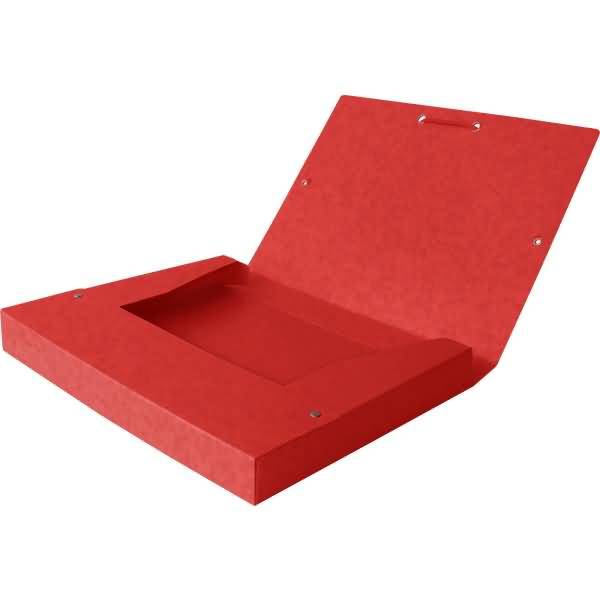 Sammelbox Top File+ A4 40mm 390g/qm Multistrat rot