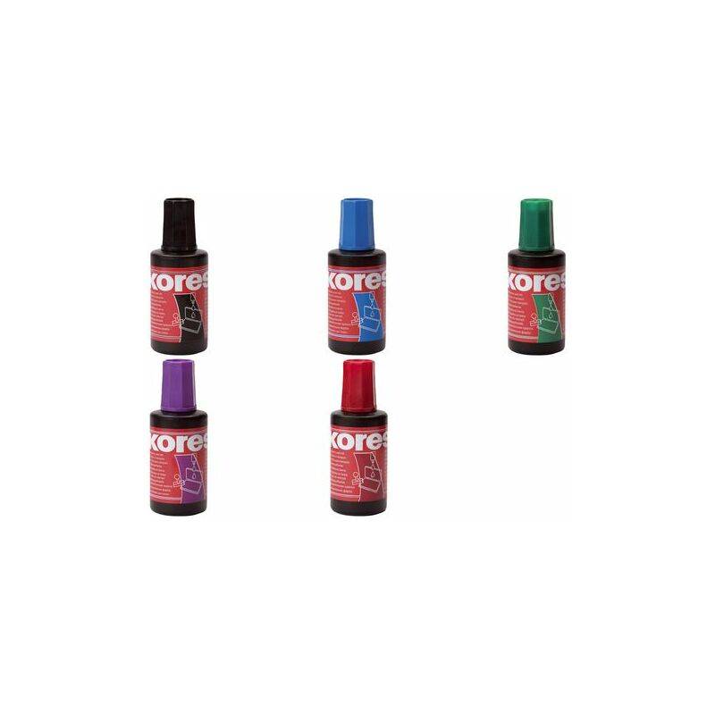 Kores Stempelfarbe, Inhalt: 28 ml, rot